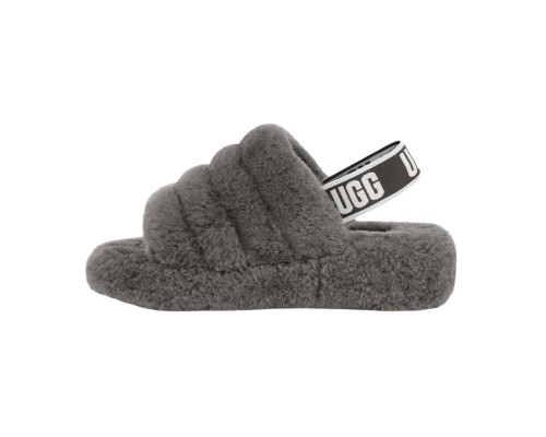 UGG FLUFF YEAH SLIDE GREY
