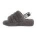 UGG FLUFF YEAH SLIDE GREY