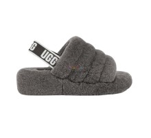 UGG FLUFF YEAH SLIDE GREY