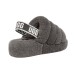 UGG FLUFF YEAH SLIDE GREY