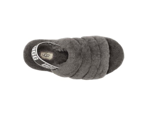UGG FLUFF YEAH SLIDE GREY