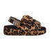 UGG FLUFF YEAH SLIDE LEOPARD