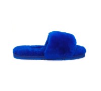 UGG FLUFF SLIDE SLIPPERS BLUE