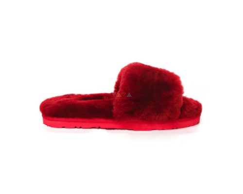 UGG FLUFF SLIDE SLIPPERS BORDO