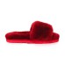 UGG FLUFF SLIDE SLIPPERS BORDO