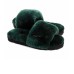 UGG FLUFF SLIDE SLIPPERS DARK GREEN