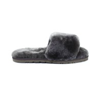 UGG FLUFF SLIDE SLIPPERS GREY