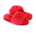 UGG FLUFF SLIDE SLIPPERS WATERMELON RED