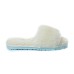 UGG FLUFF SLIDE SLIPPERS WHITE