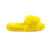 UGG FLUFF SLIDE SLIPPERS YELLOW