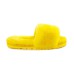 UGG FLUFF SLIDE SLIPPERS YELLOW