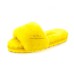 UGG FLUFF SLIDE SLIPPERS YELLOW