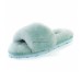 UGG FLUFF SLIDE SLIPPERS LAKE BLUE