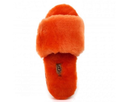 UGG FLUFF SLIDE SLIPPERS ORANGE