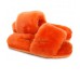 UGG FLUFF SLIDE SLIPPERS ORANGE