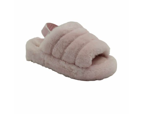 UGG FLUFF YEAH SLIDE SEASHELL PINK