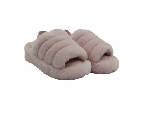 UGG FLUFF YEAH SLIDE SEASHELL PINK