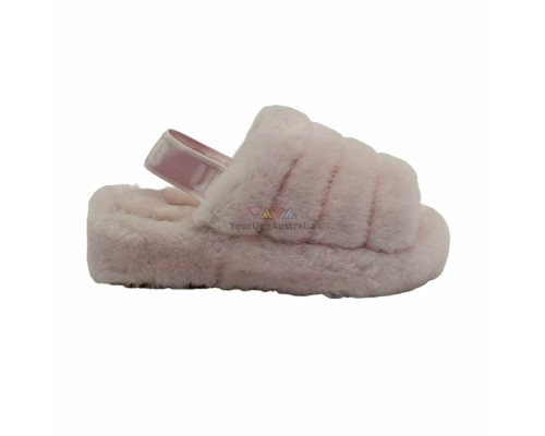 UGG FLUFF YEAH SLIDE SEASHELL PINK