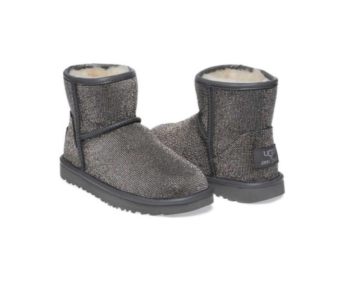 Ugg Jimmy Choo Swarovski Mini Grey Drill