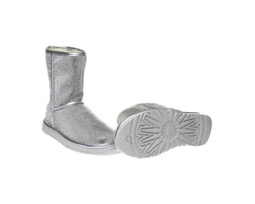 Ugg Jimmy Choo Swarowski Short Silver