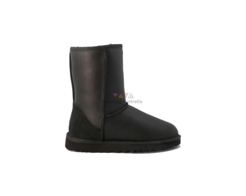 UGG KID'S CLASSIC METALLIC BLACK 