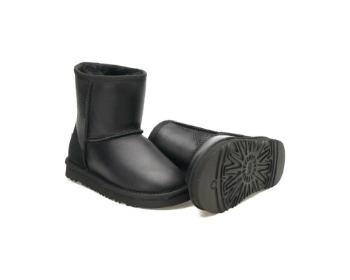 UGG KID'S CLASSIC METALLIC BLACK 