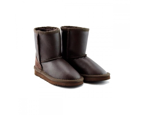 UGG KID'S CLASSIC METALLIC CHOCOLATE