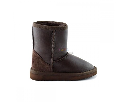 UGG KID'S CLASSIC METALLIC CHOCOLATE