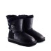 UGG KID'S BAILEY BUTTON METALLIC BLACK 