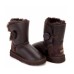 UGG KID'S BAILEY BUTTON METALLIC CHOCOLATE