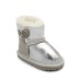 UGG KIDS BAILEY BUTTON MINI METALLIC SILVER