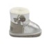 UGG KIDS BAILEY BUTTON MINI METALLIC SILVER