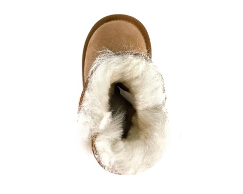 UGG KIDS BAILEY BUTTON MINI CHESTNUT