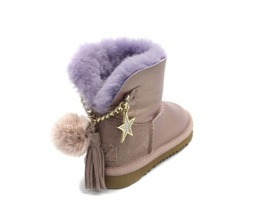 UGG KIDS MINI CHARM METALLIC AMETHYST