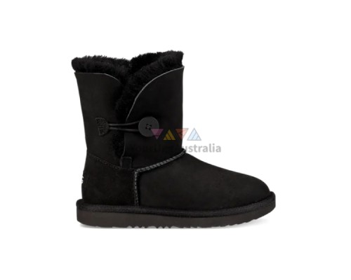 UGG KIDS BAILEY BUTTON BLACK