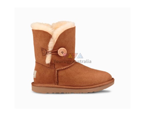 UGG KIDS BAILEY BUTTON CHESTNUT