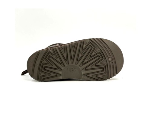 UGG KIDS ZIP METALLIC CHOCOLATE