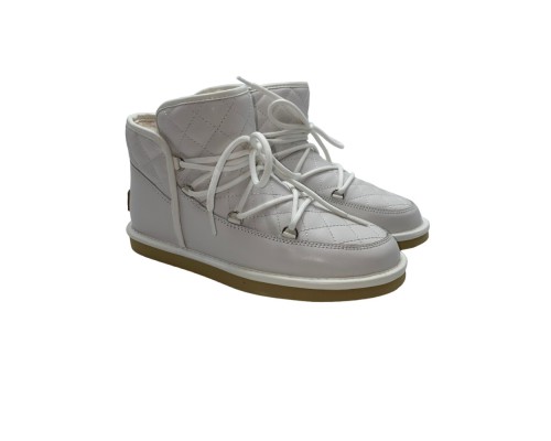UGG LODGE MINI LEATHER WHITE
