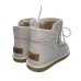 UGG LODGE MINI LEATHER WHITE