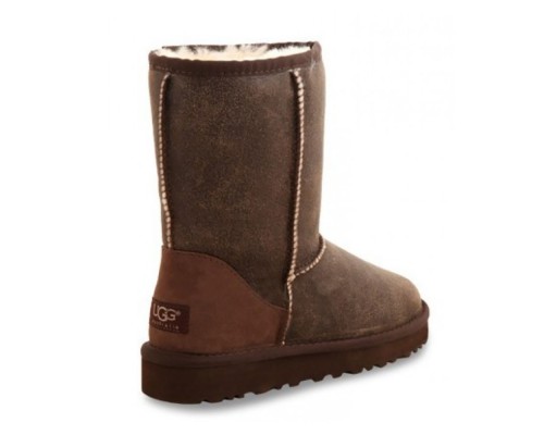 UGG MENS CLASSIC SHORT BOMBER JACKET CHESTNUT