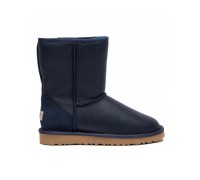 UGG MENS CLASSIC SHORT METALLIC NAVY