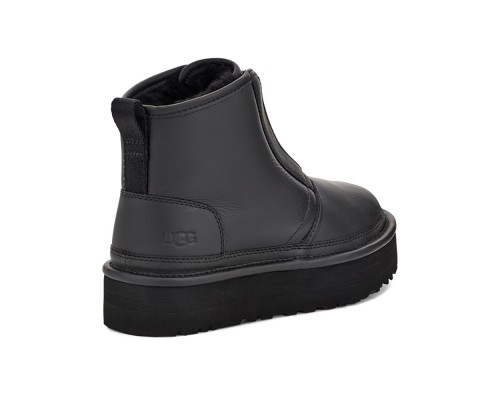 UGG NEUMEL PLATFORM ZIP MATTE BLACK