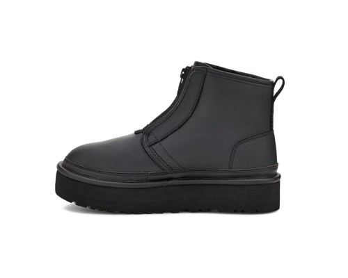 UGG NEUMEL PLATFORM ZIP MATTE BLACK