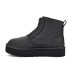 UGG NEUMEL PLATFORM ZIP MATTE BLACK