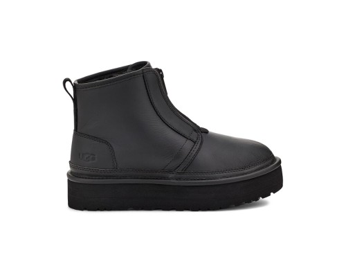 UGG NEUMEL PLATFORM ZIP MATTE BLACK