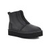 UGG NEUMEL PLATFORM ZIP MATTE BLACK