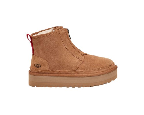 UGG NEUMEL PLATFORM ZIP CHESTNUT