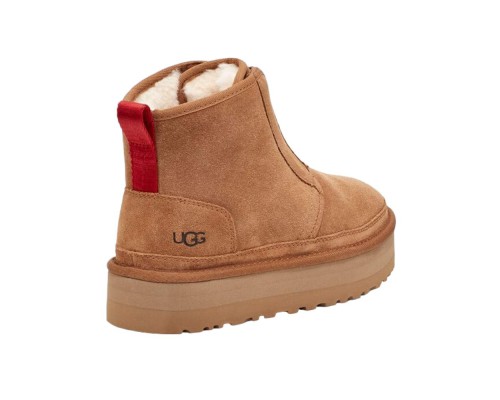 UGG NEUMEL PLATFORM ZIP CHESTNUT