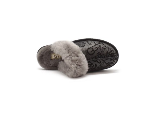 UGG SLIPPER SCUFFETTE II GRAFFITI BLACK