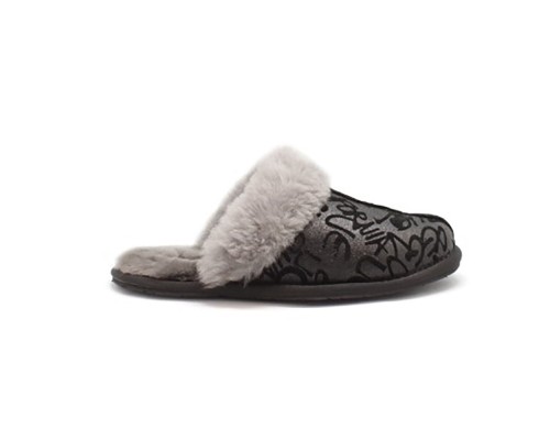 UGG SLIPPER SCUFFETTE II GRAFFITI BLACK